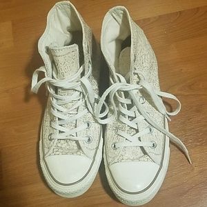 Rare Glittery High Top Converse